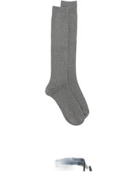 ANT45 - Urbana Long Ribbed-Knit Knee-High Socks - Lyst