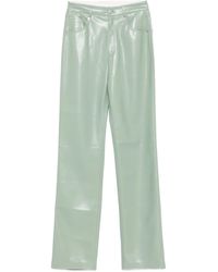 Nanushka - Hose Aus Faux-Leder Mit Taschen - Lyst