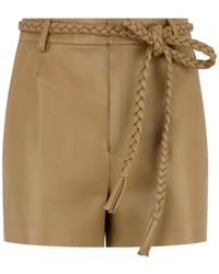 RED Valentino - Braided Belt Shorts - Lyst