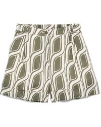 Liu Jo - Pattern Ramie Shorts - Lyst