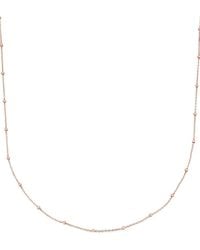 Monica Vinader - Fine-Chain 18Kt Rose Vermeil Necklace - Lyst