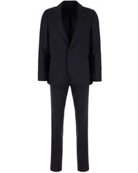 Lardini - Flower-Pin Single-Breasted Suit - Lyst