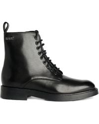KARL LAGERFELD - Blake Lace-Up Boots - Lyst