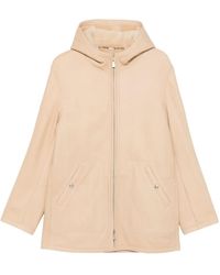 Eleventy - Hooded Leather Jacket - Lyst