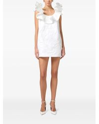 パーティードレス ELISABETTA FRANCHI Knitted dress in floral jacquard Elisabetta Franchi Knitted Dress In Floral Jacquard | Balardi