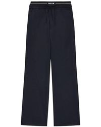 MSGM - Pantalones De Chándal Con Cordones - Lyst