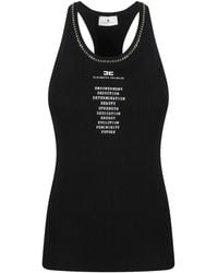 Elisabetta Franchi - Chain-Link Tank Top - Lyst