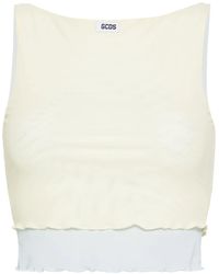 Gcds - Mesh Top mit Anwendung - Lyst