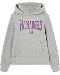 Palm Angels - Logo Printed Hoodie - Lyst