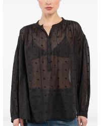 Nili Lotan - Blusa Con Ricamo - Lyst