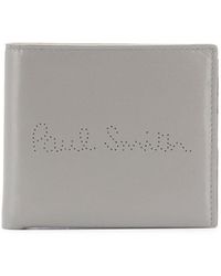 Paul Smith Portemonnaie mit perforiertem Logo - Grau