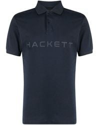 Hackett - Polo en coton à logo imprimé - Lyst
