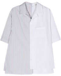 Lanvin - Men Short Sleeve Asymmetric Shirt - Lyst