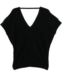 Plan C - Vネック ブラウス - Lyst