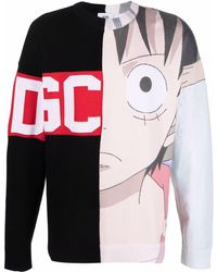 Gcds - Sweatshirt mit Kontrast-Print - Lyst