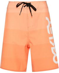 Oakley - Short De Bain Retro Mark 19" À Logo Imprimé - Lyst