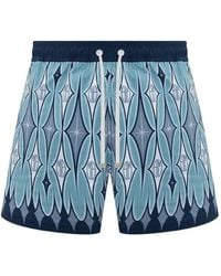 Amiri - Argyle Swim Trunks - Lyst