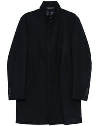 KARL LAGERFELD - Wool Blend Single Breasted Coat - Lyst