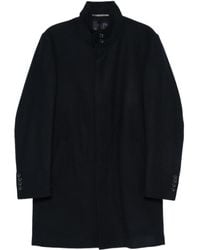 KARL LAGERFELD - Wool Blend Single Breasted Coat - Lyst