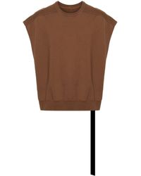 Rick Owens - Sleeveless Organic Cotton Sweatshirt - Lyst