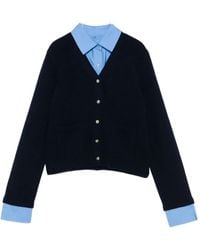 Maje - Geknöpfter Cardigan mit aufgesetzten Taschen - Lyst