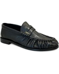 Saint Laurent - Le Loafer Leather Loafers - Lyst
