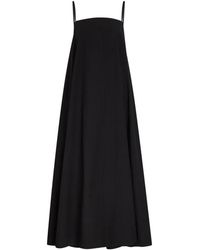 Studio Nicholson - Spaghetti-Strap Flared Midi Dress - Lyst