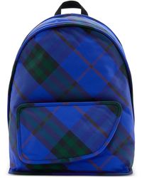 Burberry - Vintage Check-Print Shield Backpack - Lyst