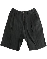 Ziggy Chen - Pleat-Detail Shorts - Lyst