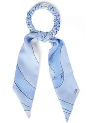 PUCCI - Silk Hair Tie With Foulard-Detail - Lyst