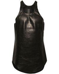 Rick Owens - Leather Tank Top - Lyst