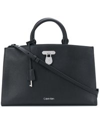 Calvin Klein Borsa tote con lucchetto - Nero