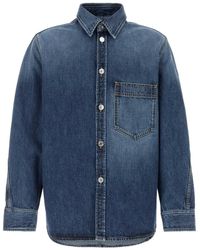 Givenchy - Camisa Vaquera Con Bolsillo En El Pecho - Lyst