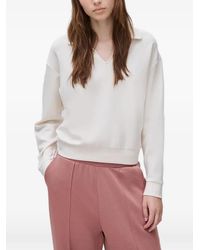 Benetton - Long-Sleeve V-Neck Sweatshirt - Lyst
