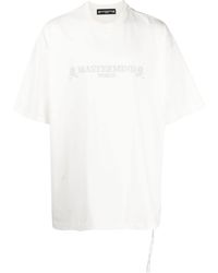 MASTERMIND WORLD - Logo-embroidered Cotton T-shirt - Lyst