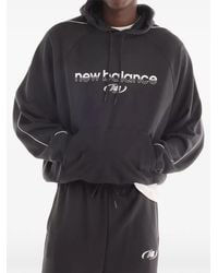 New Balance - Trackside French-Terry Crew Hoodie - Lyst