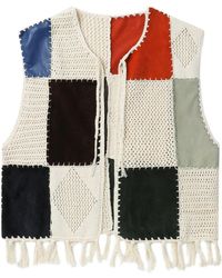 Adererror - Patchwork Crochet Waistcoat - Lyst