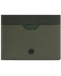 Piquadro - Logo-Plaque Leather Wallet - Lyst
