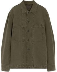 Lemaire - Patch-Pocket Denim Overshirt - Lyst