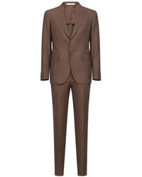 Tagliatore - Logo-Pin Single-Breasted Suit - Lyst