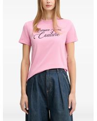 Versace Jeans Couture - Logo-Lettering T-Shirt - Lyst