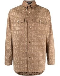 Versace - Camisa Allover en jacquard - Lyst
