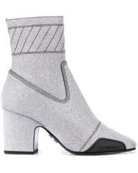 off white ankle booties