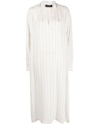 Fabiana Filippi - Striped Long-Sleeved Kaftan Dress - Lyst