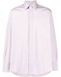 Fendi - Long-sleeved Cotton Shirt - Lyst