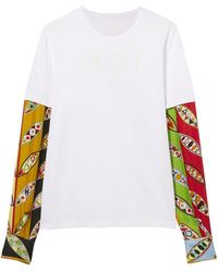 Emilio Pucci - Graphic-print Long-sleeve T-shirt - Lyst