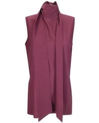 Alberto Biani - Scarf-Detail Top - Lyst