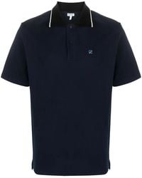 Loewe - Anagram-Embroidered Cotton Polo Shirt - Lyst