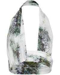 Christopher Esber - Absence-Print Crop Top - Lyst