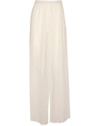 Missoni - Raschel-Knit Wide-Leg Trousers - Lyst